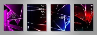 Minimal kapak tasarımı. Üçgen şekil vektör tasarım arka plan. Broşürler, posterler, kapaklar, afişler, vb için geçerlidir