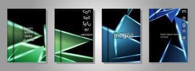 Minimal kapak tasarımı. Üçgen şekil vektör tasarım arka plan. Broşürler, posterler, kapaklar, afişler, vb için geçerlidir