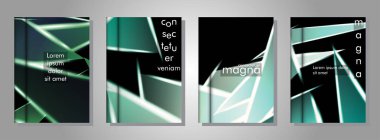 Minimal kapak tasarımı. Üçgen şekil vektör tasarım arka plan. Broşürler, posterler, kapaklar, afişler, vb için geçerlidir