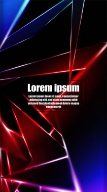 dikey soyut tasarım. Parlak üçgen şekil vektör tasarımının arka planı. tasarım arka planınız için uygun