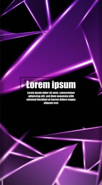 dikey soyut tasarım. Parlak üçgen şekil vektör tasarımının arka planı. tasarım arka planınız için uygun
