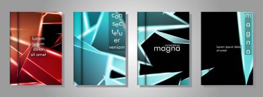 Minimal kapak tasarımı. Üçgen şekil vektör tasarım arka plan. Broşürler, posterler, kapaklar, afişler, vb için geçerlidir