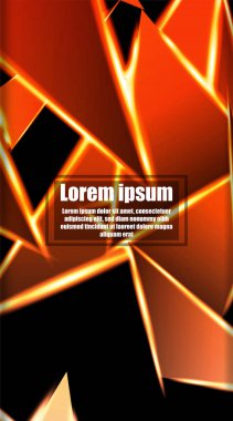 dikey soyut tasarım. Parlak üçgen şekil vektör tasarımının arka planı. tasarım arka planınız için uygun