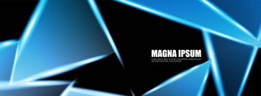 Parlak üçgen şekil vektör tasarım afişarka planı. tasarım arka planınız için uygun