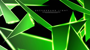 Parlak üçgenler bir fon ile modern teknoloji tasarımı. Tasarım arka planınız için uygun vektör çizimi