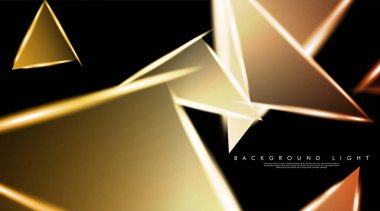 Parlak üçgenler bir fon ile modern teknoloji tasarımı. Tasarım arka planınız için uygun vektör çizimi