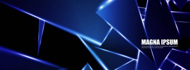 Parlak üçgen şekil vektör tasarım afişarka planı. tasarım arka planınız için uygun