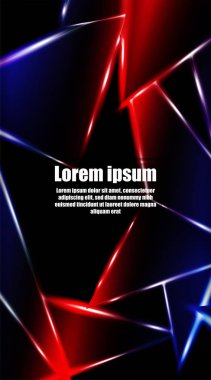 dikey soyut tasarım. Parlak üçgen şekil vektör tasarımının arka planı. tasarım arka planınız için uygun