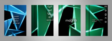 Minimal kapak tasarımı. Üçgen şekil vektör tasarım arka plan. Broşürler, posterler, kapaklar, afişler, vb için geçerlidir