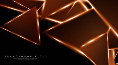 Parlak üçgenler bir fon ile modern teknoloji tasarımı. Tasarım arka planınız için uygun vektör çizimi