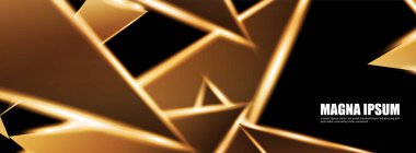 Parlak üçgen şekil vektör tasarım afişarka planı. tasarım arka planınız için uygun