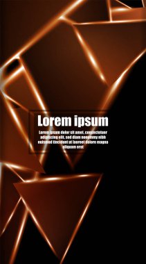 dikey soyut tasarım. Parlak üçgen şekil vektör tasarımının arka planı. tasarım arka planınız için uygun