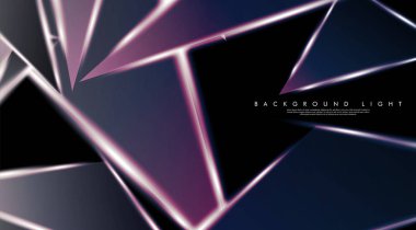 Parlak üçgenler bir fon ile modern teknoloji tasarımı. Tasarım arka planınız için uygun vektör çizimi