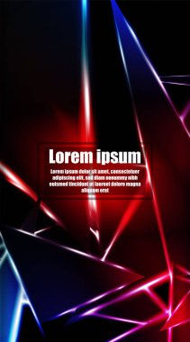 dikey soyut tasarım. Parlak üçgen şekil vektör tasarımının arka planı. tasarım arka planınız için uygun