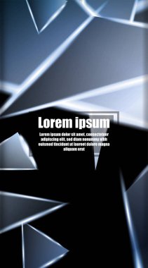 dikey soyut tasarım. Parlak üçgen şekil vektör tasarımının arka planı. tasarım arka planınız için uygun