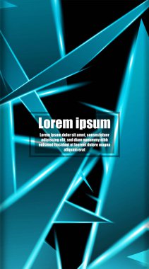 dikey soyut tasarım. Parlak üçgen şekil vektör tasarımının arka planı. tasarım arka planınız için uygun