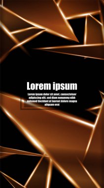 dikey soyut tasarım. Parlak üçgen şekil vektör tasarımının arka planı. tasarım arka planınız için uygun