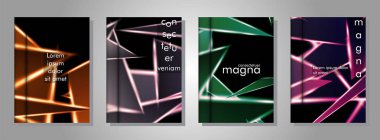 Minimal kapak tasarımı. Üçgen şekil vektör tasarım arka plan. Broşürler, posterler, kapaklar, afişler, vb için geçerlidir