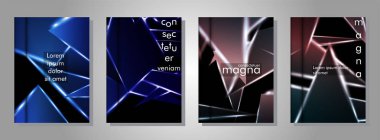 Minimal kapak tasarımı. Üçgen şekil vektör tasarım arka plan. Broşürler, posterler, kapaklar, afişler, vb için geçerlidir