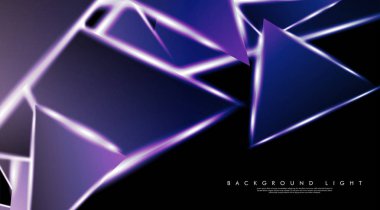 Parlak üçgenler bir fon ile modern teknoloji tasarımı. Tasarım arka planınız için uygun vektör çizimi