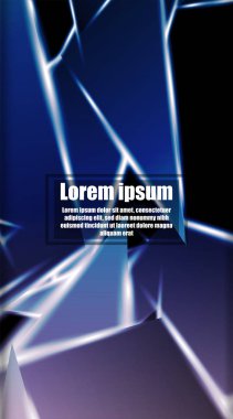 dikey soyut tasarım. Parlak üçgen şekil vektör tasarımının arka planı. tasarım arka planınız için uygun