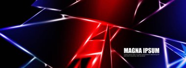 Parlak üçgen şekil vektör tasarım afişarka planı. tasarım arka planınız için uygun