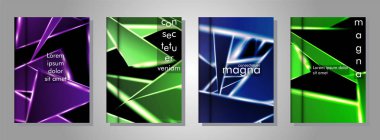 Minimal kapak tasarımı. Üçgen şekil vektör tasarım arka plan. Broşürler, posterler, kapaklar, afişler, vb için geçerlidir