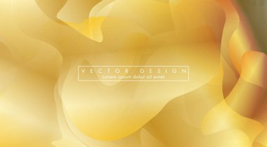 Altın sarısı arka plan Dalga deseni ve gradasyon vektör illüstrasyon. eps 10