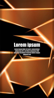 dikey soyut tasarım. Parlak üçgen şekil vektör tasarımının arka planı. tasarım arka planınız için uygun