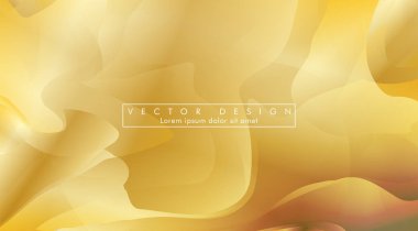 Altın sarısı arka plan Dalga deseni ve gradasyon vektör illüstrasyon. eps 10