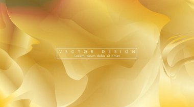 Altın sarısı arka plan Dalga deseni ve gradasyon vektör illüstrasyon. eps 10