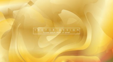 Altın sarısı arka plan Dalga deseni ve gradasyon vektör illüstrasyon. eps 10