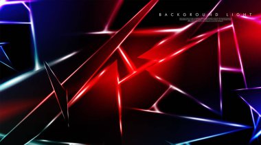 Parlak üçgenler bir fon ile modern teknoloji tasarımı. Tasarım arka planınız için uygun vektör çizimi