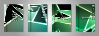 Minimal kapak tasarımı. Üçgen şekil vektör tasarım arka plan. Broşürler, posterler, kapaklar, afişler, vb için geçerlidir