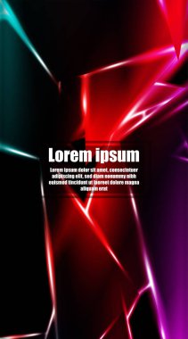 dikey soyut tasarım. Parlak üçgen şekil vektör tasarımının arka planı. tasarım arka planınız için uygun