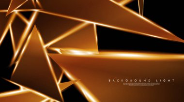 Parlak üçgenler bir fon ile modern teknoloji tasarımı. Tasarım arka planınız için uygun vektör çizimi