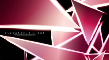 Parlak üçgenler bir fon ile modern teknoloji tasarımı. Tasarım arka planınız için uygun vektör çizimi