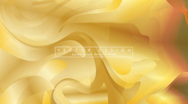 Altın sarısı arka plan Dalga deseni ve gradasyon vektör illüstrasyon. eps 10