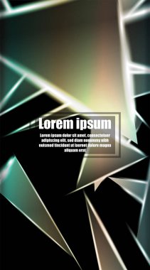 dikey soyut tasarım. Parlak üçgen şekil vektör tasarımının arka planı. tasarım arka planınız için uygun