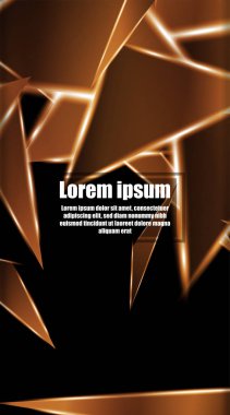 dikey soyut tasarım. Parlak üçgen şekil vektör tasarımının arka planı. tasarım arka planınız için uygun