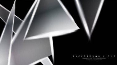 Parlak üçgenler bir fon ile modern teknoloji tasarımı. Tasarım arka planınız için uygun vektör çizimi