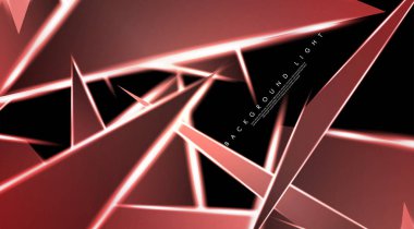 Parlak üçgenler bir fon ile modern teknoloji tasarımı. Tasarım arka planınız için uygun vektör çizimi