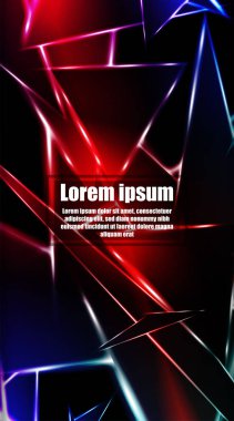 dikey soyut tasarım. Parlak üçgen şekil vektör tasarımının arka planı. tasarım arka planınız için uygun