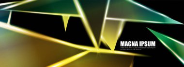 Parlak üçgen şekil vektör tasarım afişarka planı. tasarım arka planınız için uygun