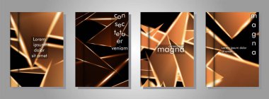 Minimal kapak tasarımı. Üçgen şekil vektör tasarım arka plan. Broşürler, posterler, kapaklar, afişler, vb için geçerlidir