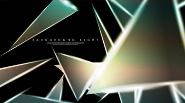 Parlak üçgenler bir fon ile modern teknoloji tasarımı. Tasarım arka planınız için uygun vektör çizimi