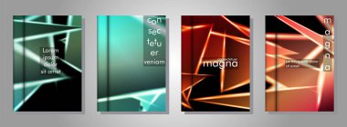 Minimal kapak tasarımı. Üçgen şekil vektör tasarım arka plan. Broşürler, posterler, kapaklar, afişler, vb için geçerlidir