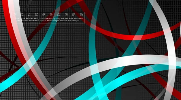 Koyu daire deseni arka plan kavramı ile kavisli soyut tasarım. vektör illüstrasyon