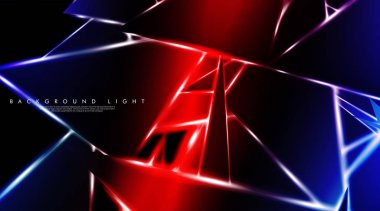 Parlak üçgenler bir fon ile modern teknoloji tasarımı. Tasarım arka planınız için uygun vektör çizimi