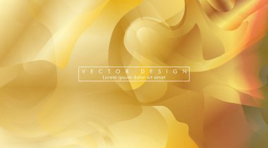 Altın sarısı arka plan Dalga deseni ve gradasyon vektör illüstrasyon. eps 10